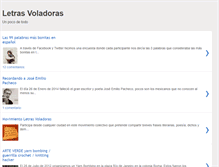Tablet Screenshot of letrasvoladoras.com